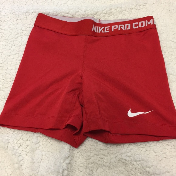 nike compression shorts red